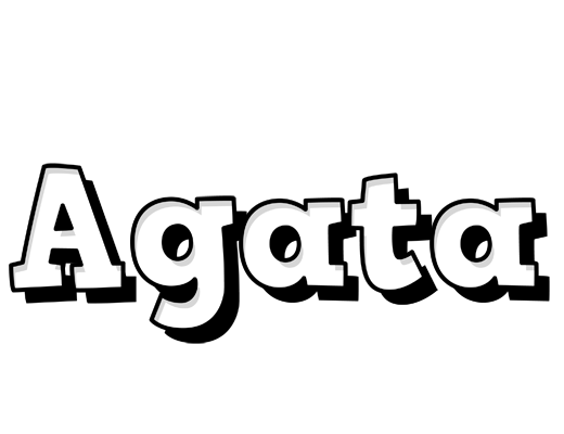 Agata snowing logo