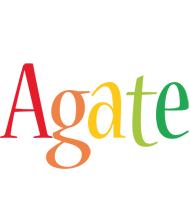 Agate birthday logo