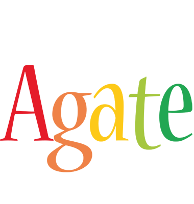 Agate birthday logo
