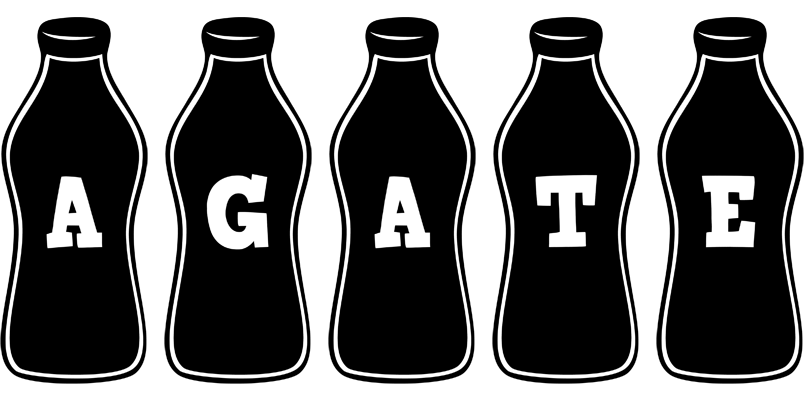 Agate bottle logo