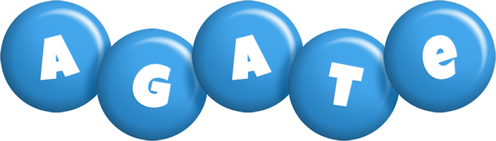 Agate candy-blue logo