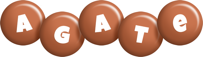 Agate candy-brown logo