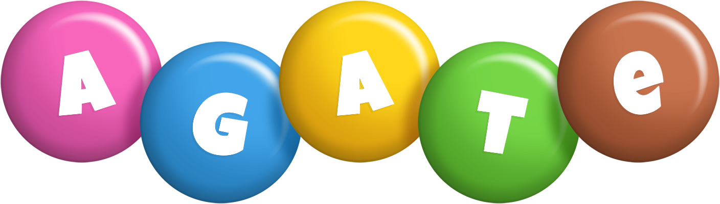 Agate candy logo