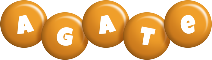 Agate candy-orange logo