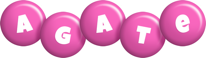 Agate candy-pink logo