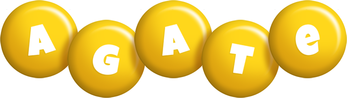 Agate candy-yellow logo