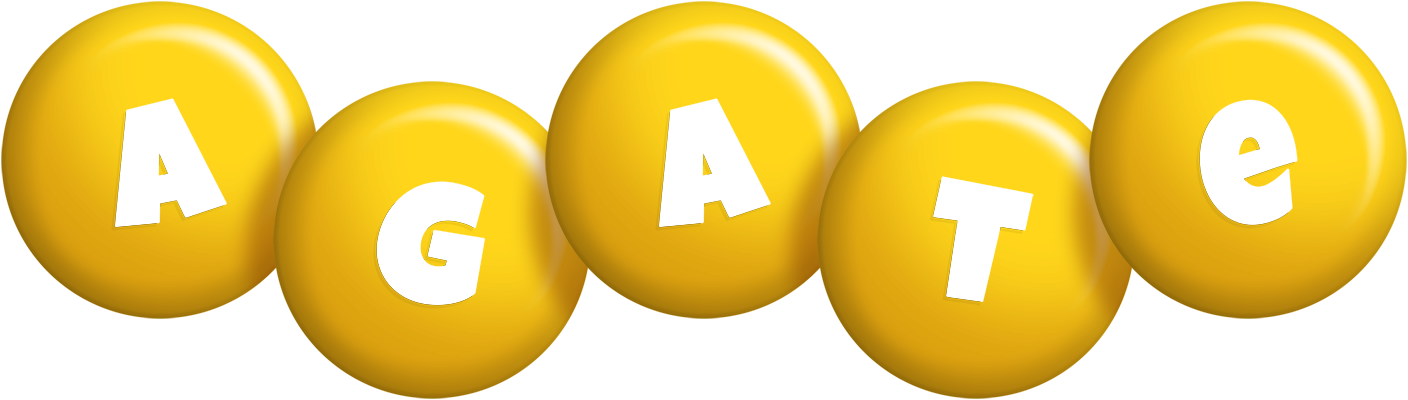 Agate candy-yellow logo