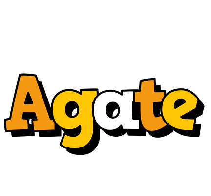 Agate cartoon logo
