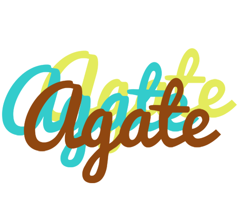 Agate cupcake logo