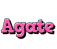 Agate girlish logo