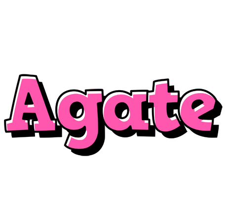 Agate girlish logo