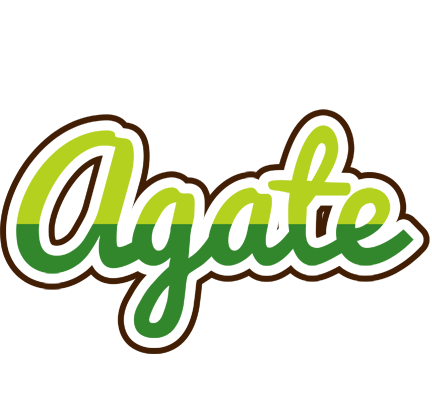 Agate golfing logo