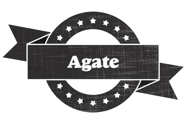 Agate grunge logo