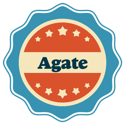 Agate labels logo