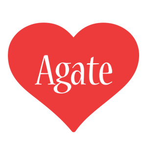 Agate love logo