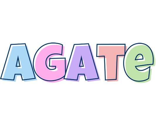 Agate pastel logo