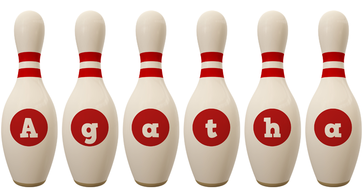 Agatha bowling-pin logo