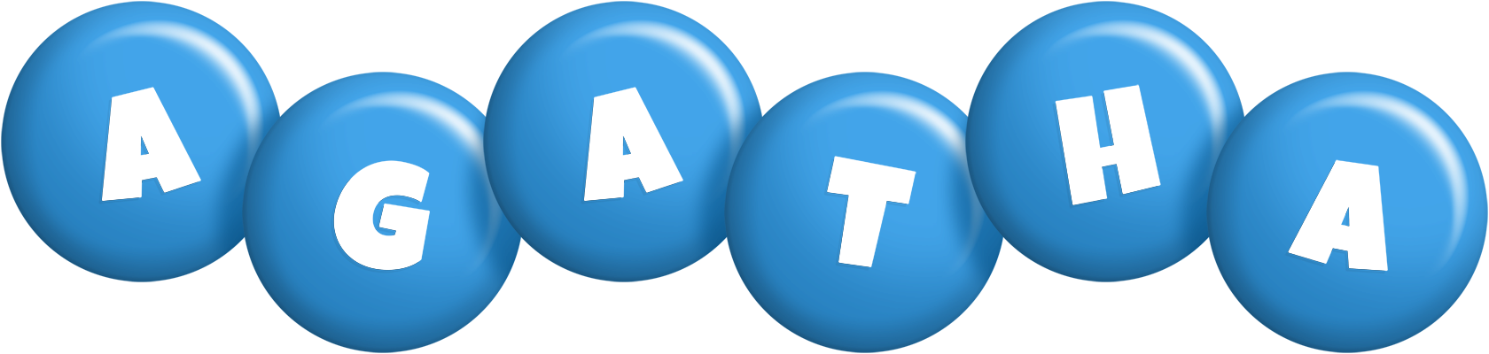 Agatha candy-blue logo