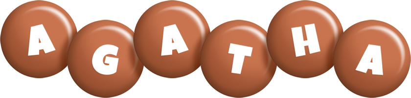 Agatha candy-brown logo