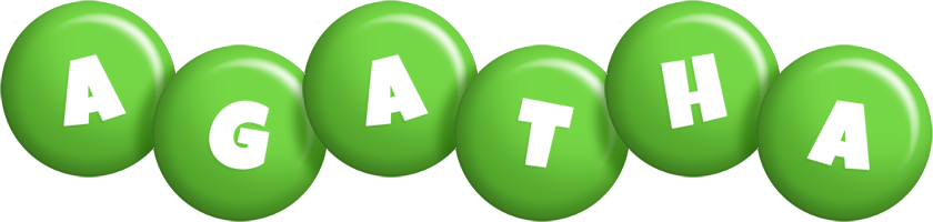 Agatha candy-green logo