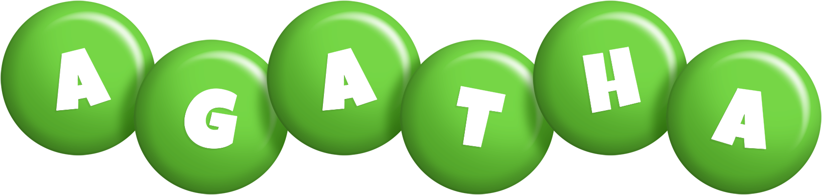 Agatha candy-green logo