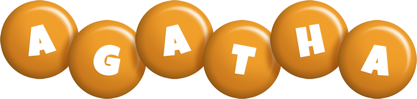 Agatha candy-orange logo