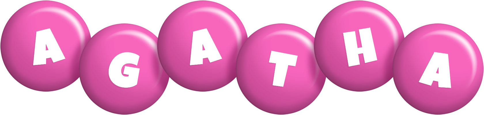 Agatha candy-pink logo