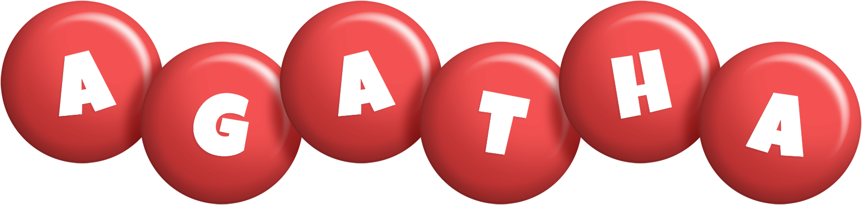 Agatha candy-red logo