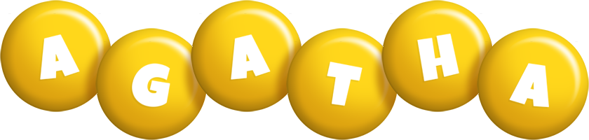 Agatha candy-yellow logo