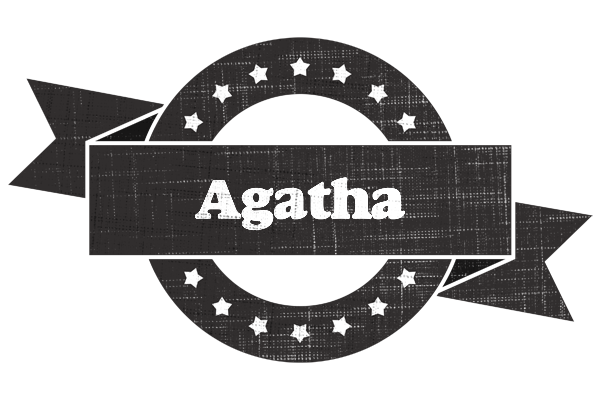 Agatha grunge logo