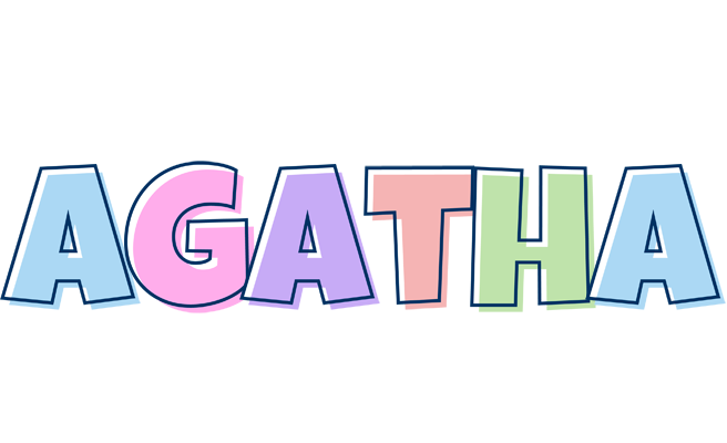 Agatha pastel logo