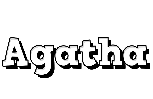 Agatha snowing logo