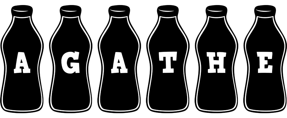 Agathe bottle logo