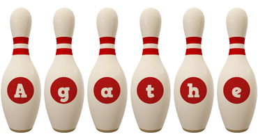 Agathe bowling-pin logo