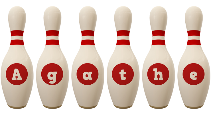 Agathe bowling-pin logo