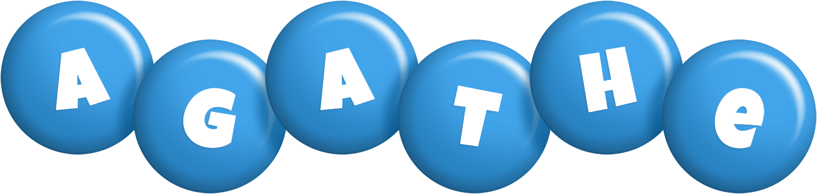 Agathe candy-blue logo