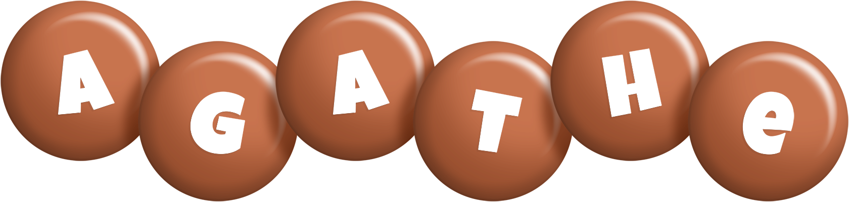 Agathe candy-brown logo
