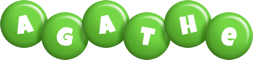 Agathe candy-green logo