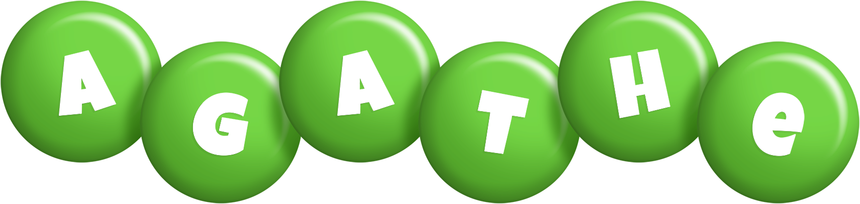 Agathe candy-green logo