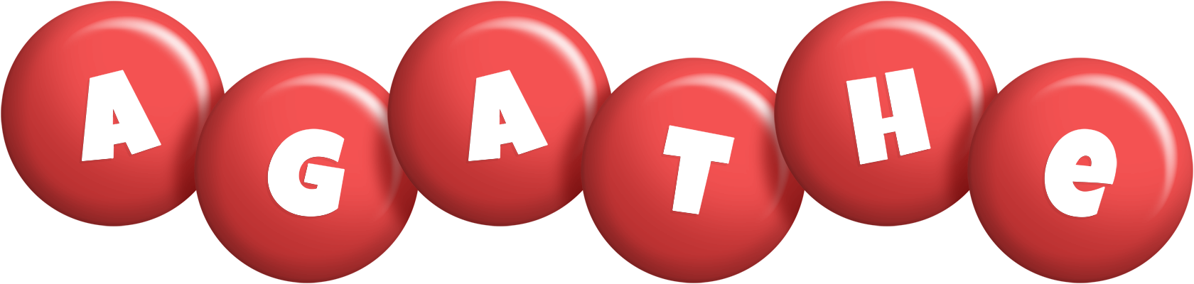 Agathe candy-red logo