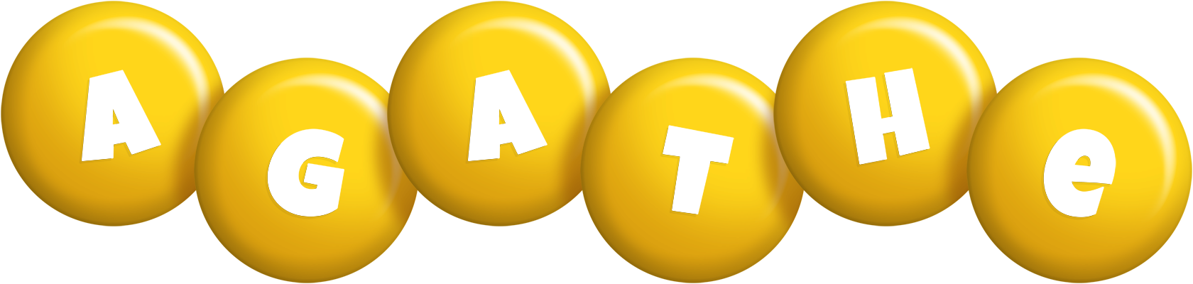 Agathe candy-yellow logo