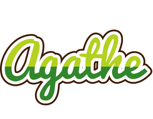 Agathe golfing logo