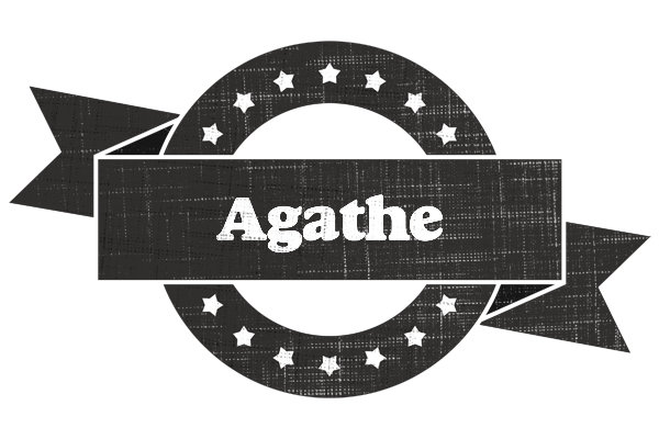 Agathe grunge logo