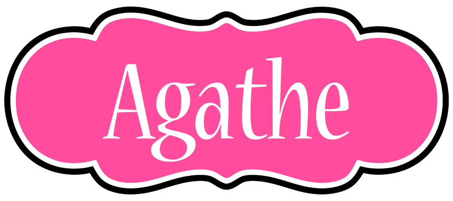 Agathe invitation logo