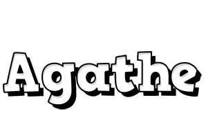 Agathe snowing logo