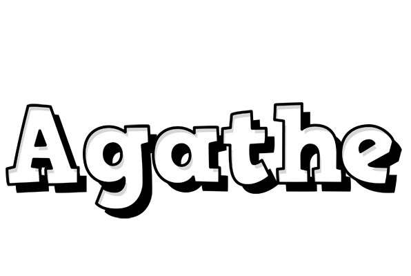 Agathe snowing logo
