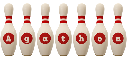Agathon bowling-pin logo
