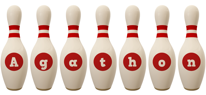 Agathon bowling-pin logo