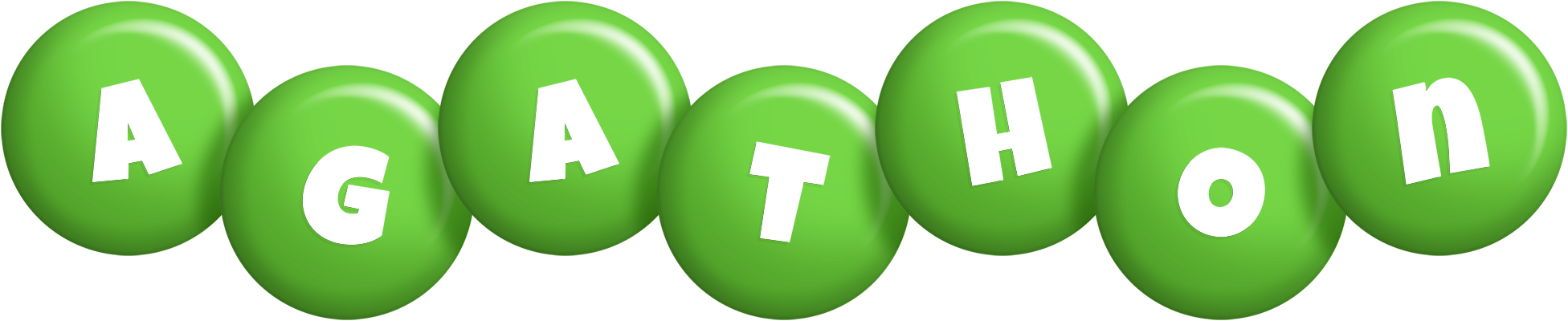Agathon candy-green logo