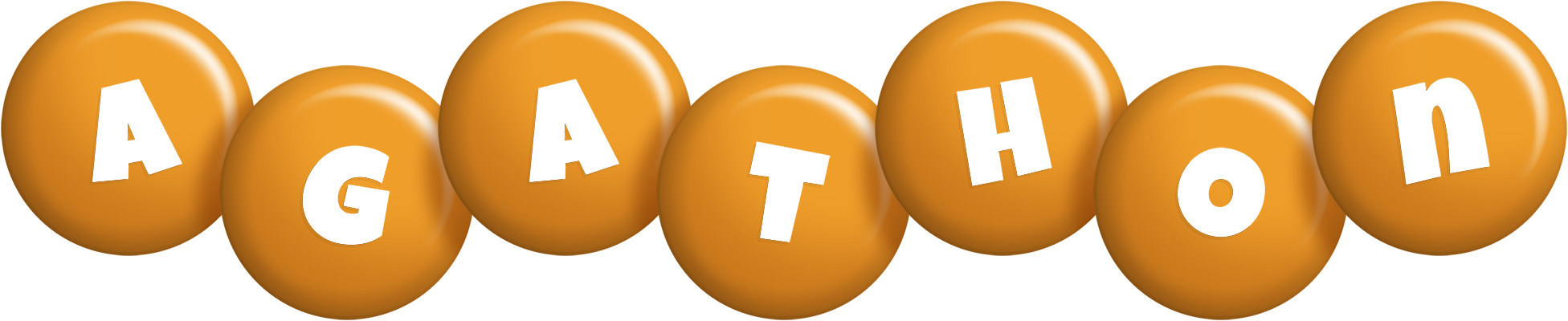 Agathon candy-orange logo
